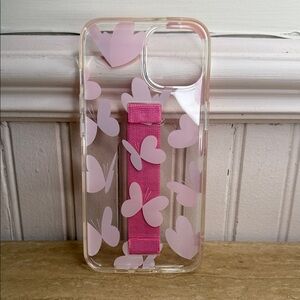 Pink Heart Pattern Phone Case